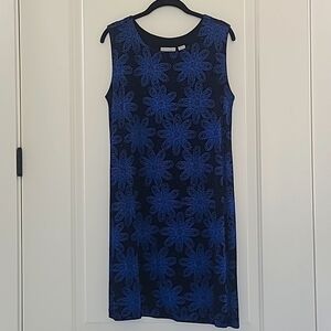 Chico's Size 2 Black sleeveless above knee sparkle dress